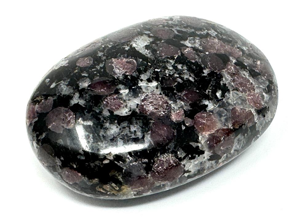 Garnet in Black Tourmaline Crystal Pebble 6.3cm