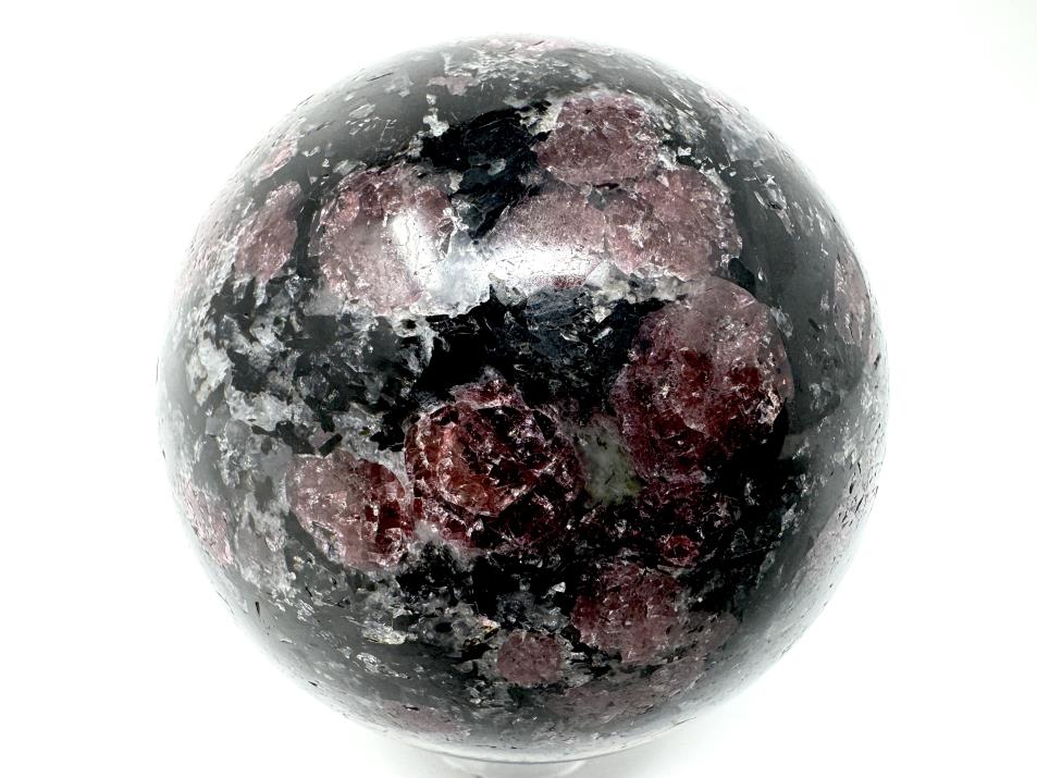 Garnet in Black Tourmaline Crystal Sphere 5.2cm