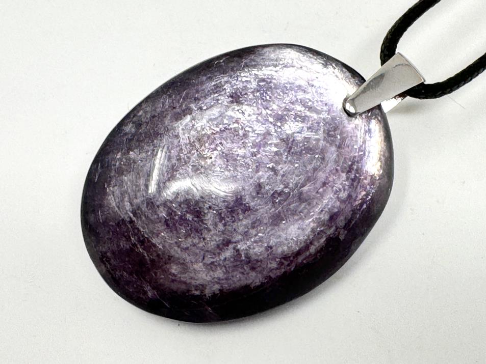 Gem Lepidolite Pendant Oval 4cm