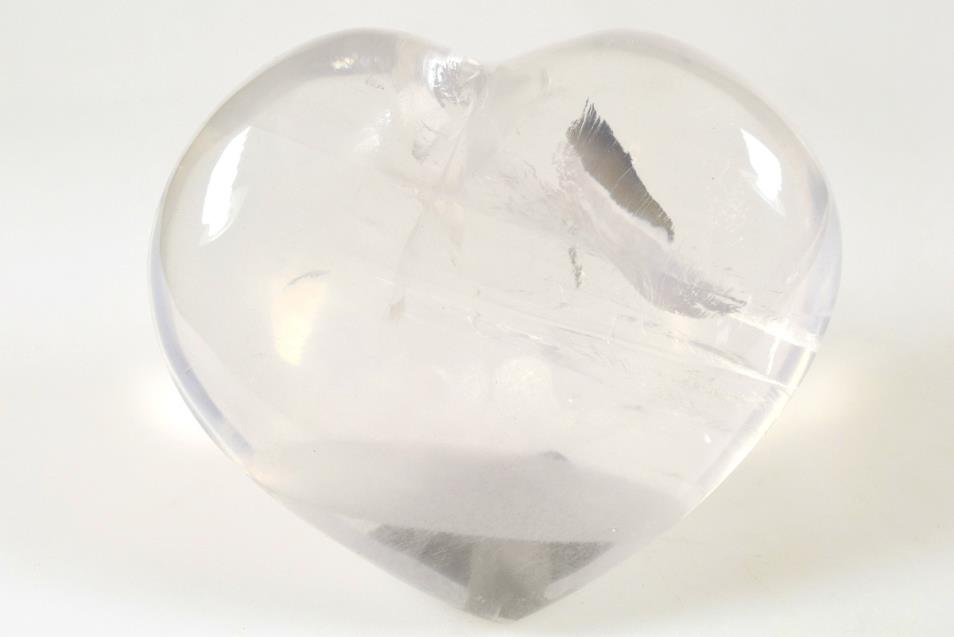 Girasol Quartz Crystal Heart Large 9.3cm