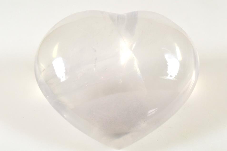 Girasol Quartz Crystal Heart Large 9.3cm