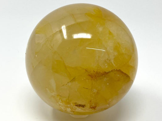 Yellow Quartz Crystal Sphere Large 7.4cm