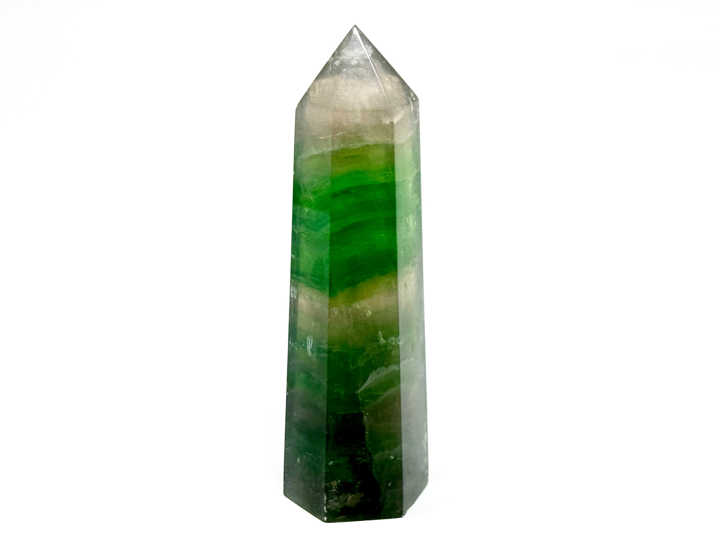 Green Fluorite Crystal Point 12.6cm