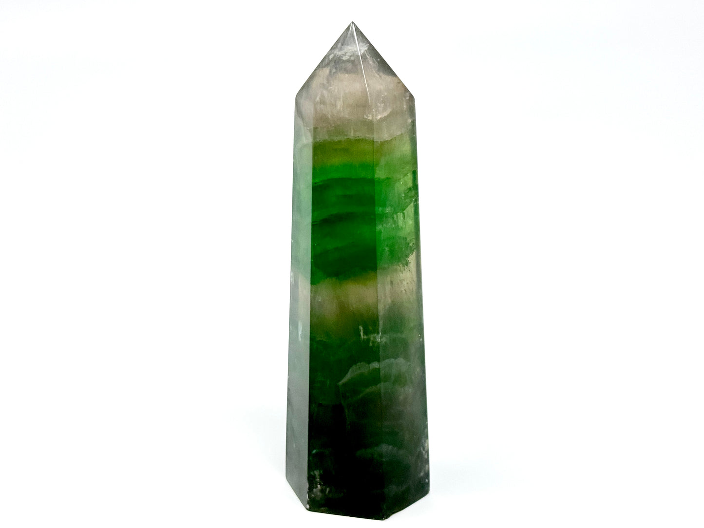 Green Fluorite Crystal Point 12.6cm