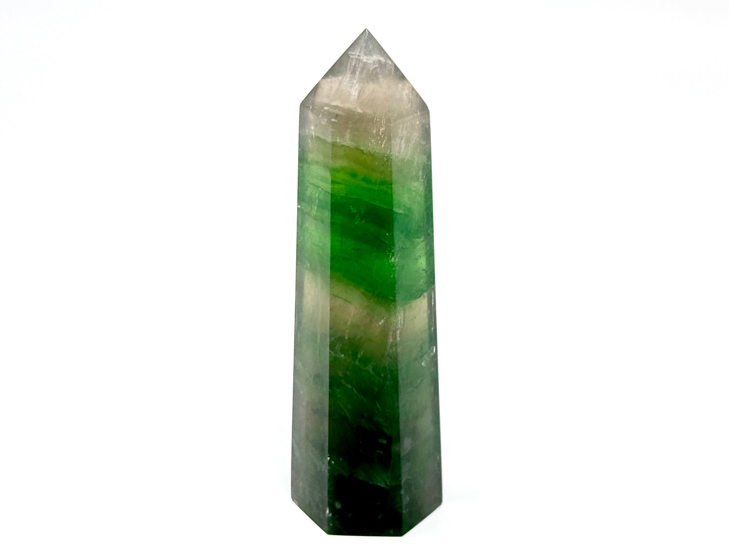 Green Fluorite Crystal Point 12.6cm