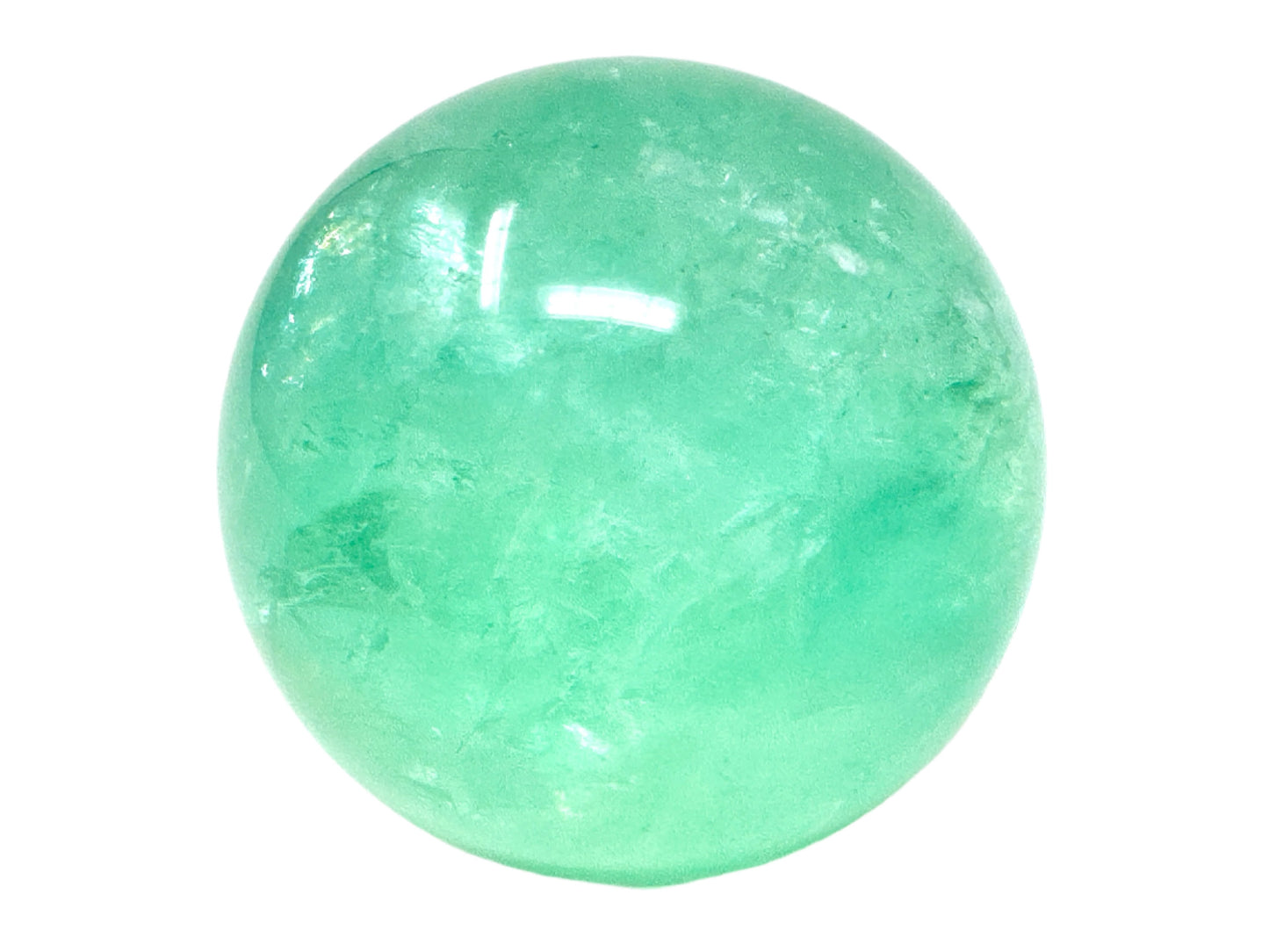 Green Fluorite Crystal Sphere 6.5cm