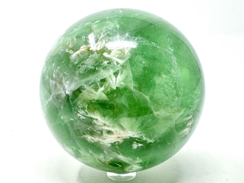 Green Fluorite Crystal Sphere Large 8.3cm