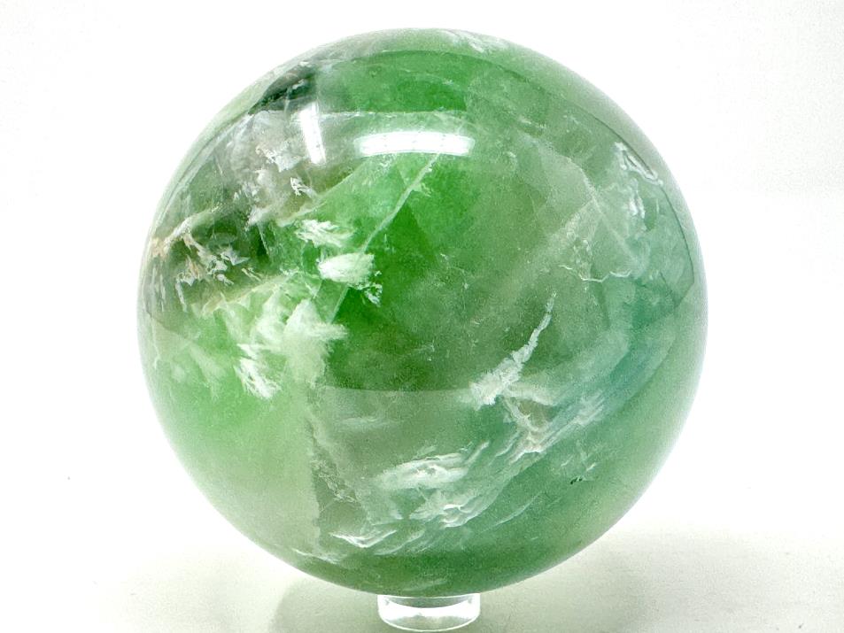 Green Fluorite Crystal Sphere Large 8.3cm