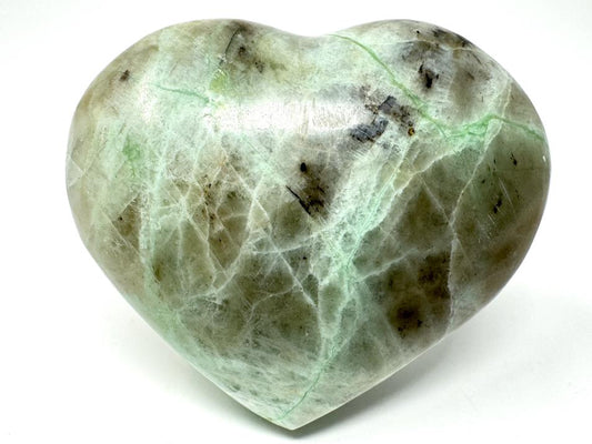 Green Moonstone Crystal Heart 6.4cm