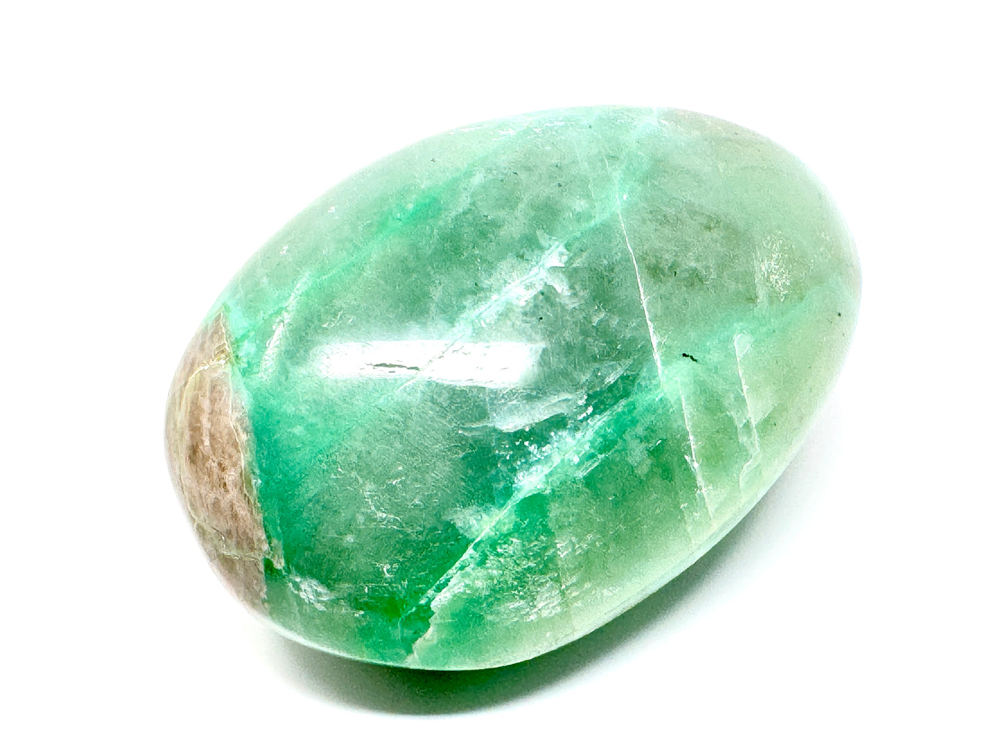 Green Moonstone Crystal Pebble Large 7.8cm