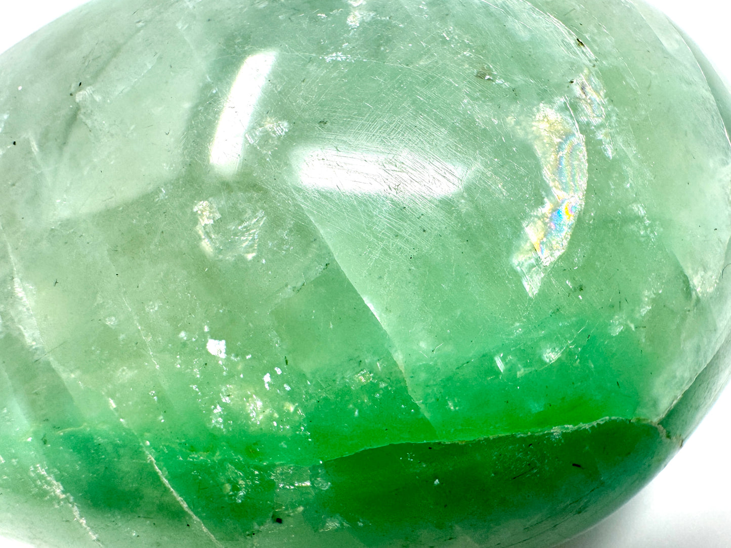 Green Moonstone Crystal Pebble Large 7.8cm