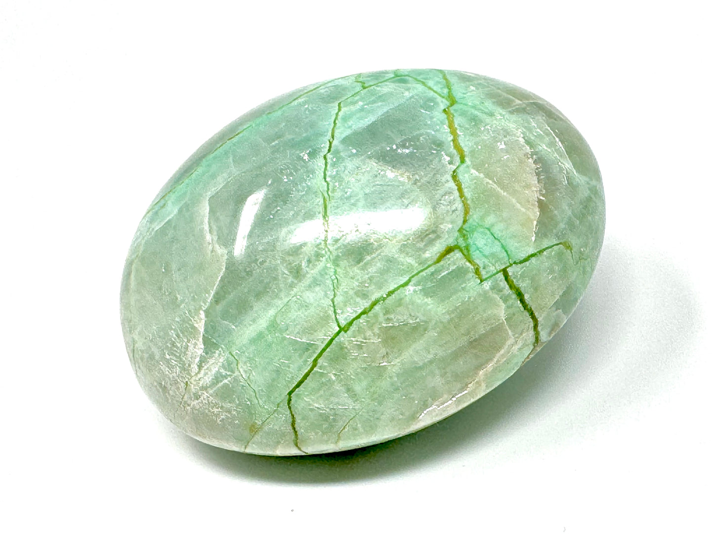 Green Moonstone Crystal Pebble Large 7.5cm