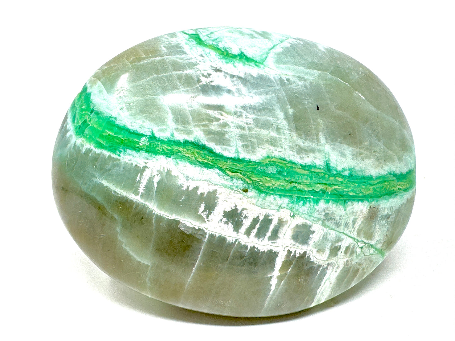 Green Moonstone Crystal Pebble Large 7cm