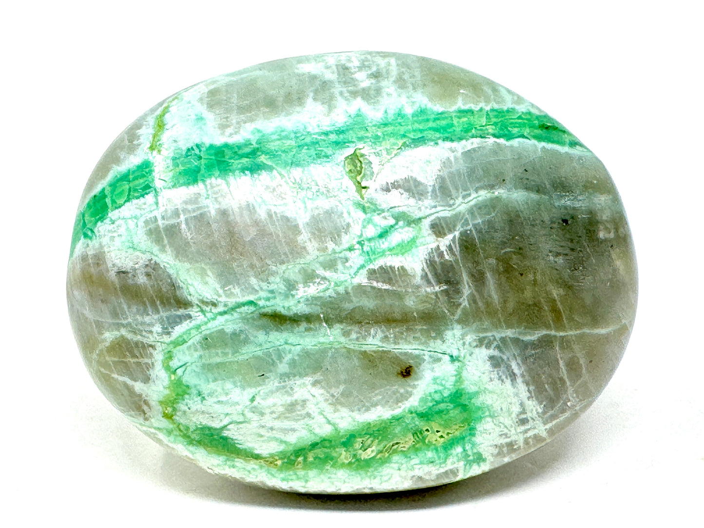 Green Moonstone Crystal Pebble Large 7cm