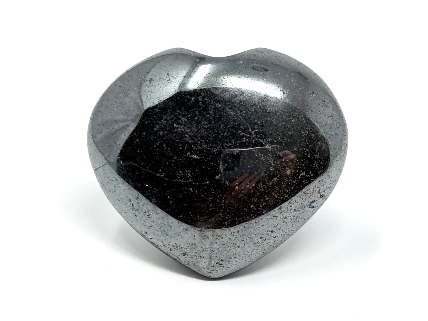 Hematite Crystal Heart 5.3cm