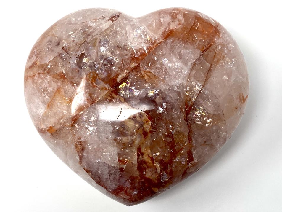 Hematoid Quartz Crystal Heart Large 11.1cm