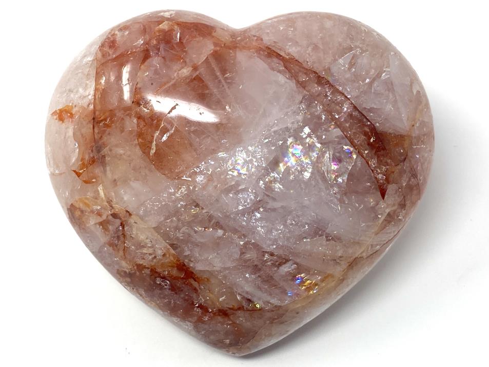 Hematoid Quartz Crystal Heart Large 11.1cm