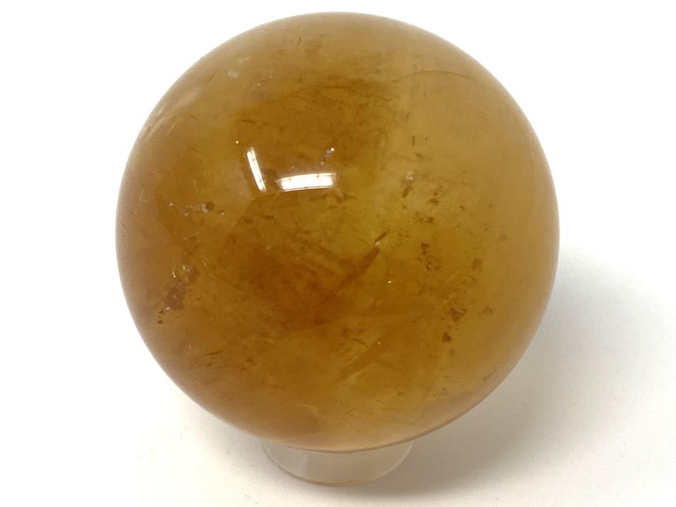 Polished Optical Honey Calcite Crystal Sphere 4cm