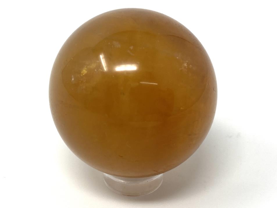 Polished Optical Honey Calcite Crystal Sphere 3.9cm