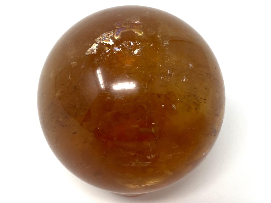 Polished Optical Honey Calcite Crystal Sphere 4.2cm