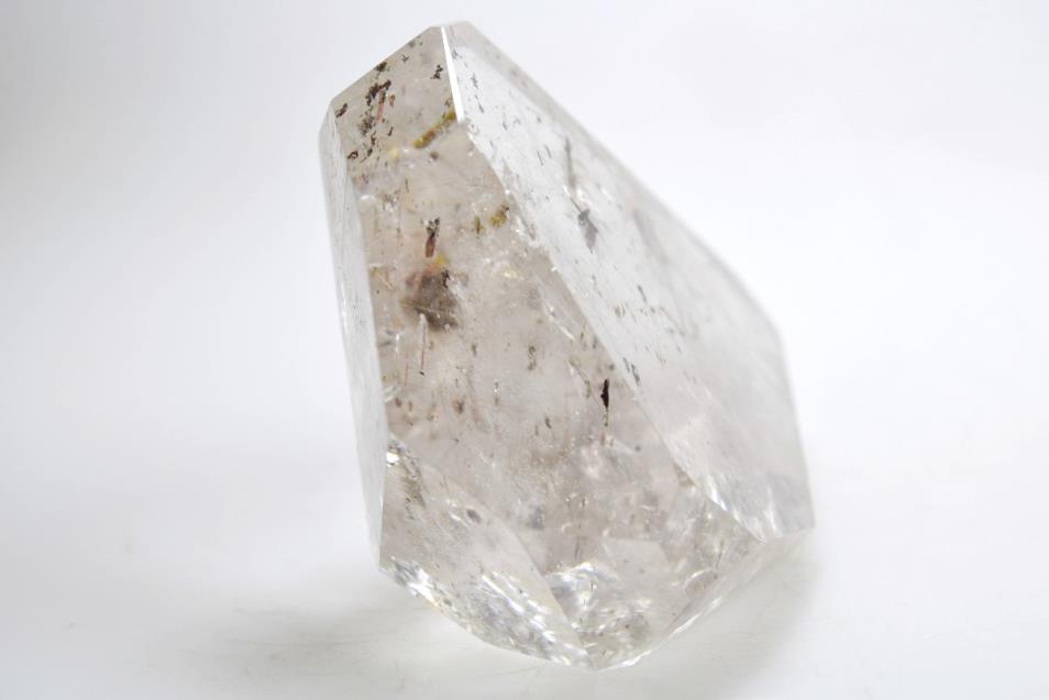 Clear Quartz Crystal Faceted with Mica Inclusions 9.8cm