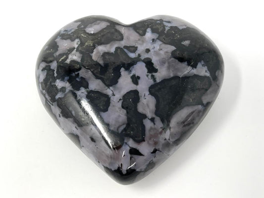 Indigo Gabbro Crystal Heart 6.9cm