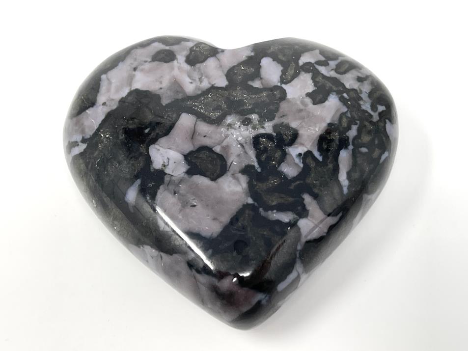 Indigo Gabbro Crystal Heart 6.9cm