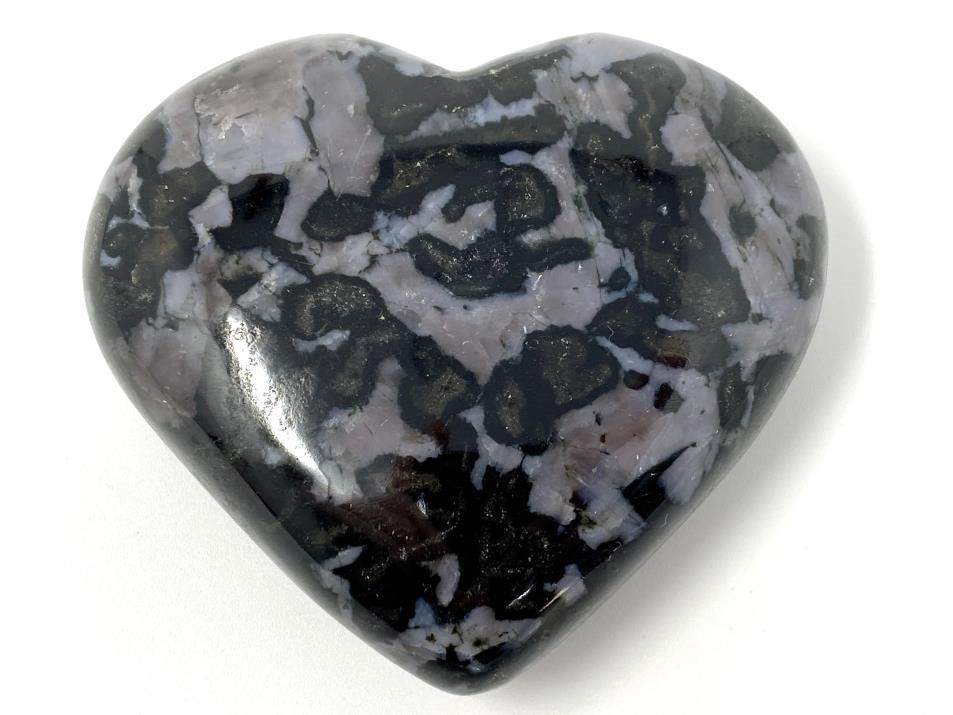 Indigo Gabbro Crystal Heart 7cm