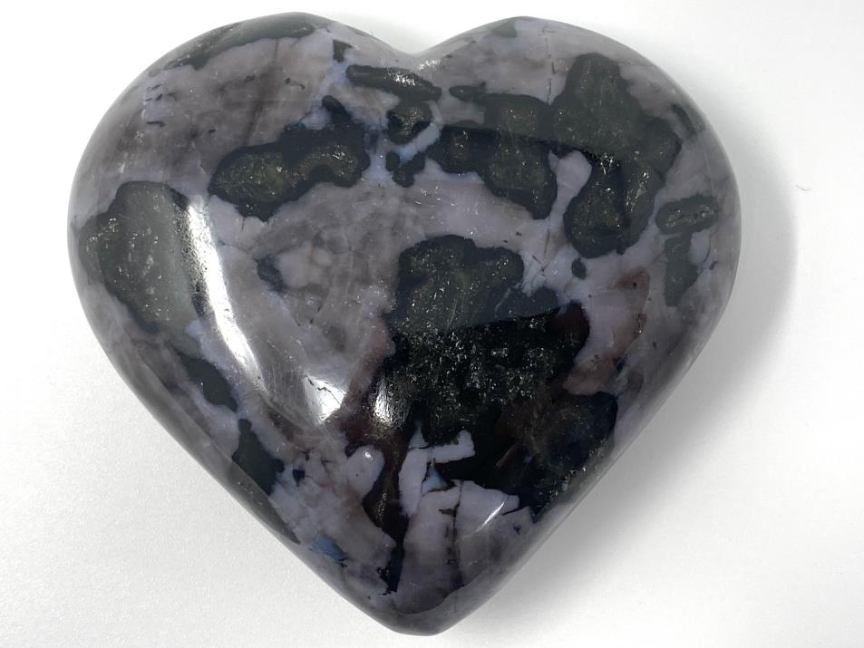 Indigo Gabbro Crystal Heart 7.2cm