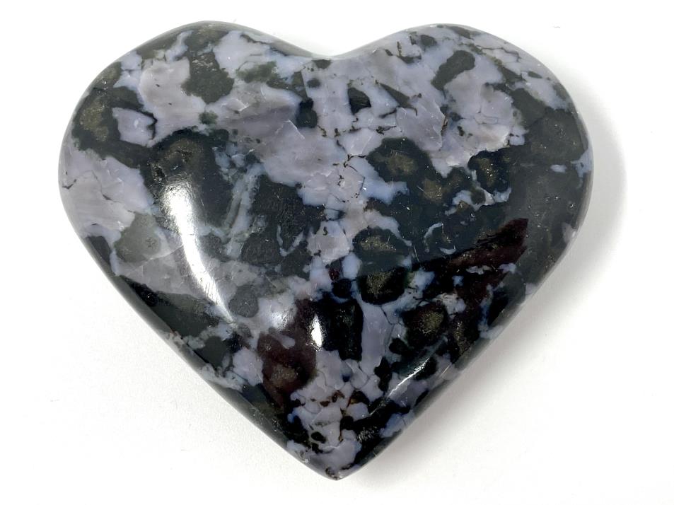 Indigo Gabbro Crystal Heart 6.7cm