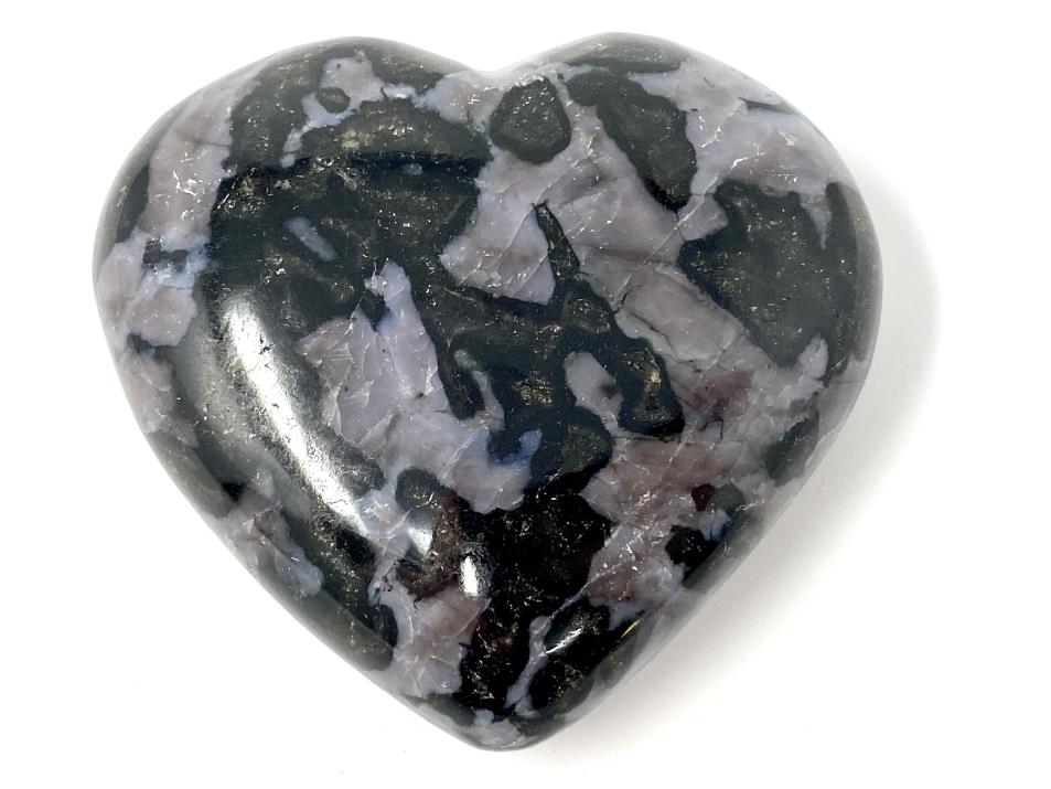 Indigo Gabbro Crystal Heart 6.4cm