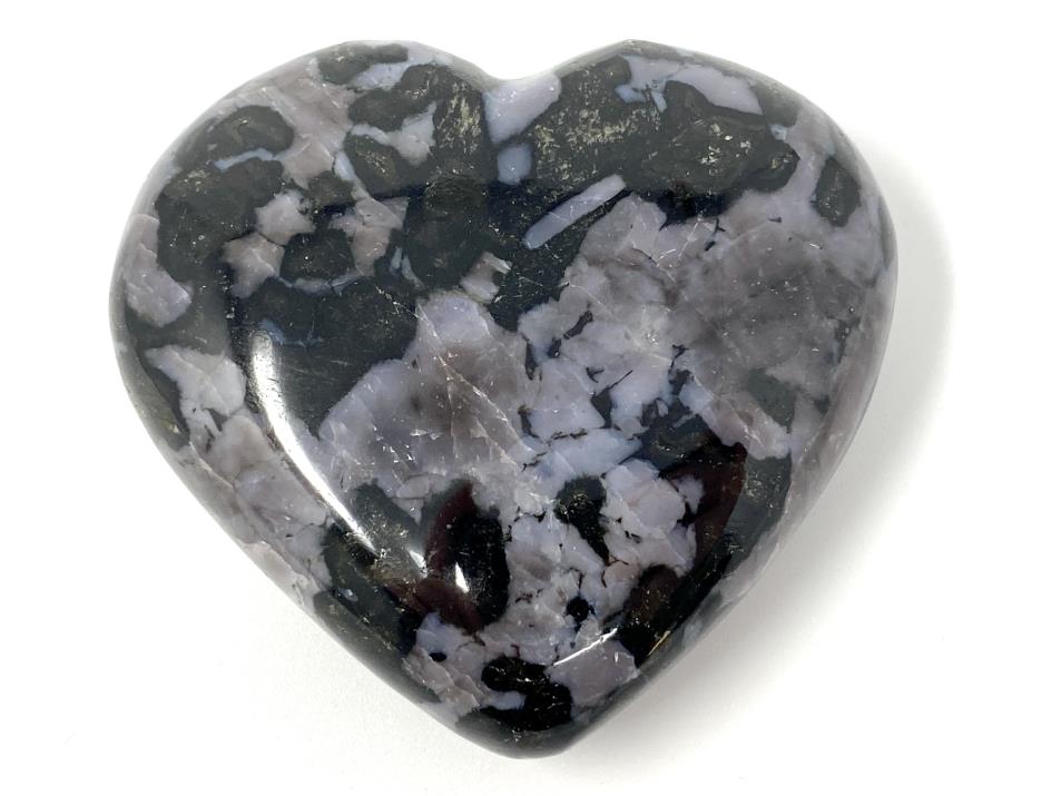 Indigo Gabbro Crystal Heart 6.4cm