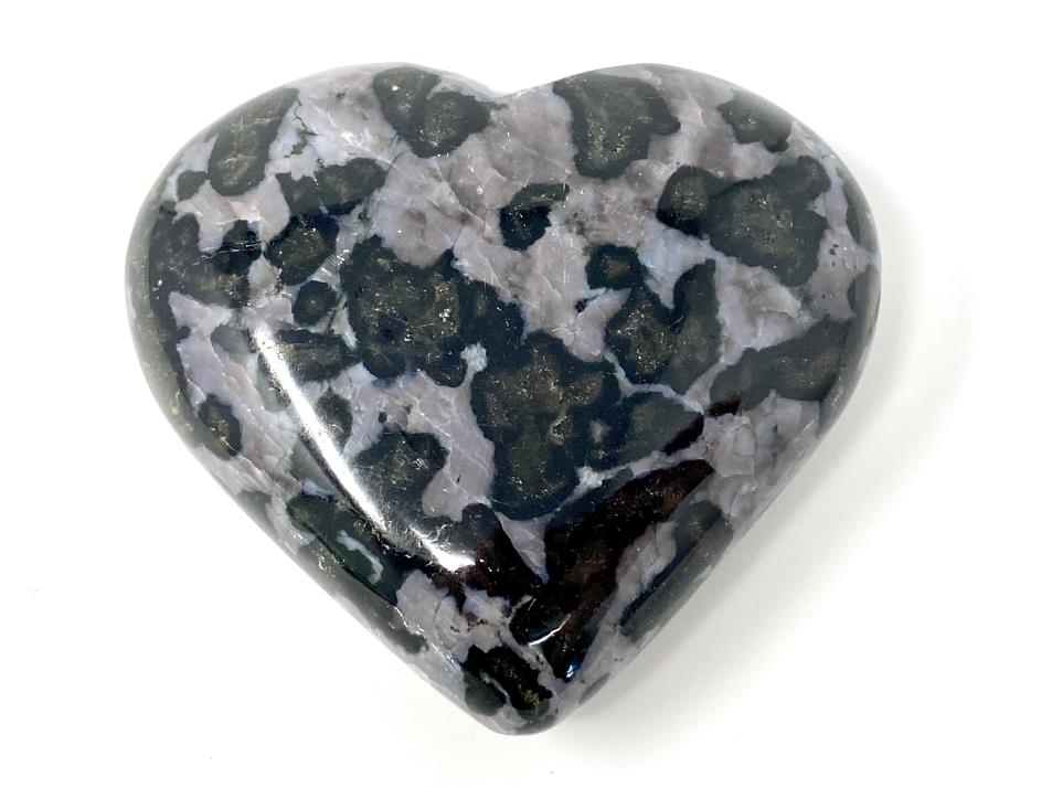 Indigo Gabbro Crystal Heart 6.7cm