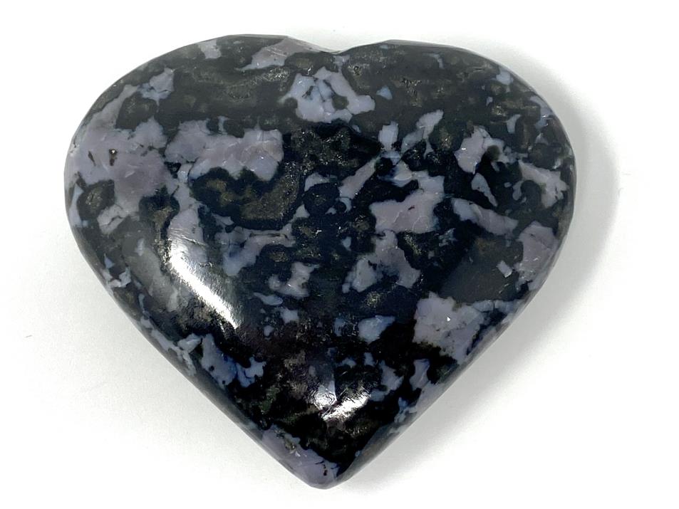 Indigo Gabbro Crystal Heart 7cm