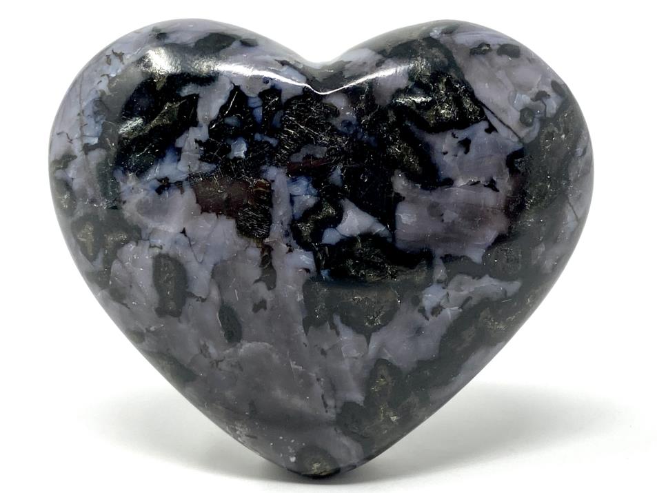 Indigo Gabbro Crystal Heart 6.7cm