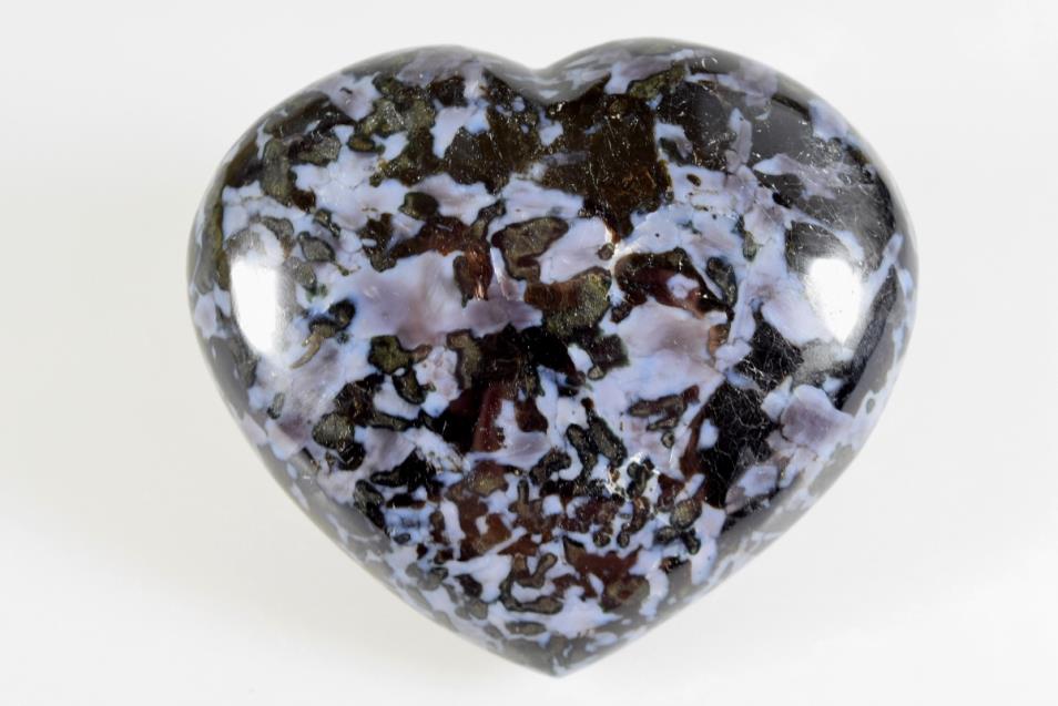 Indigo Gabbro Crystal Heart Large 7.5cm