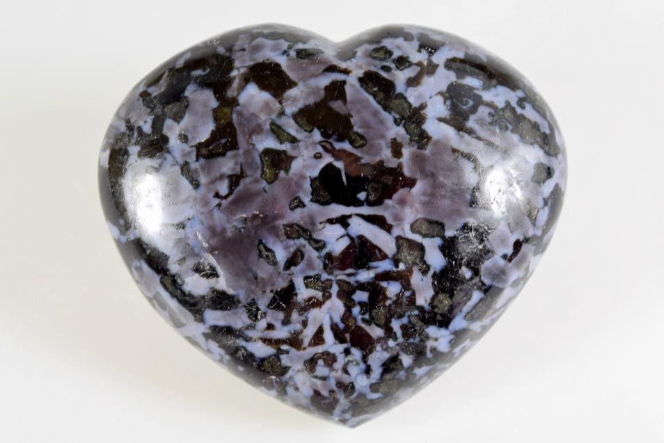 Indigo Gabbro Crystal Heart Large 7.5cm