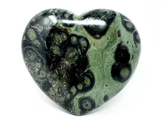 Kambaba Jasper Crystal Heart Large 9.2cm