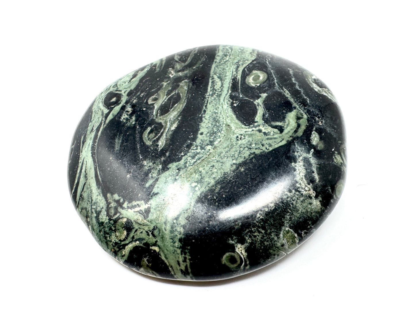 Kambaba Jasper Crystal Pebble 5.9cm