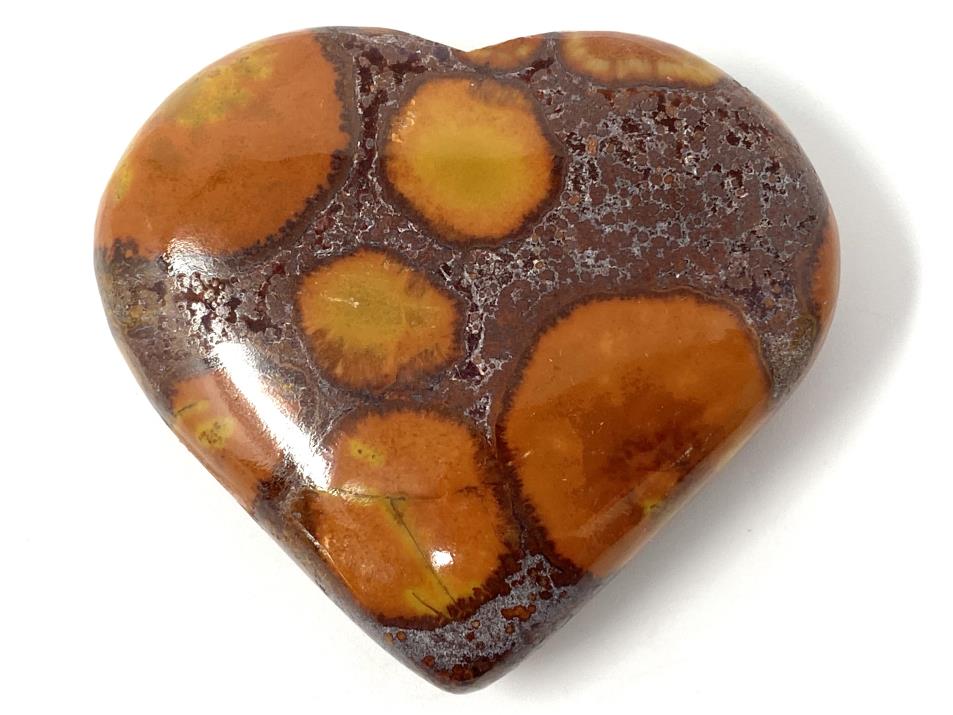 King Cobra Jasper Crystal Heart 6.2cm