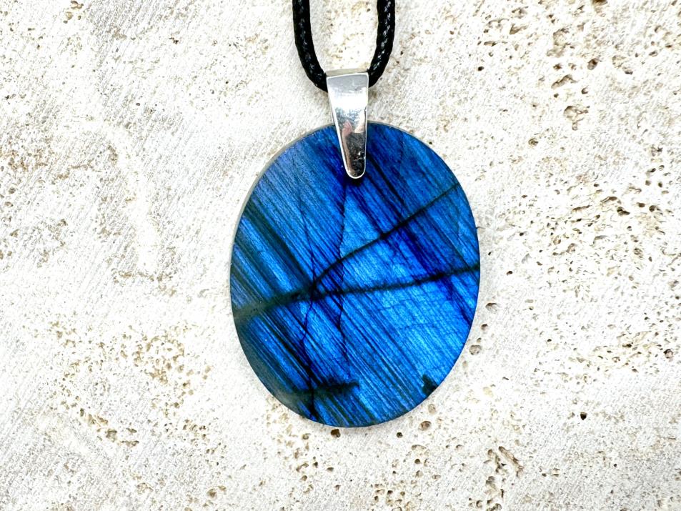 Labradorite Pendant Oval 3.5cm