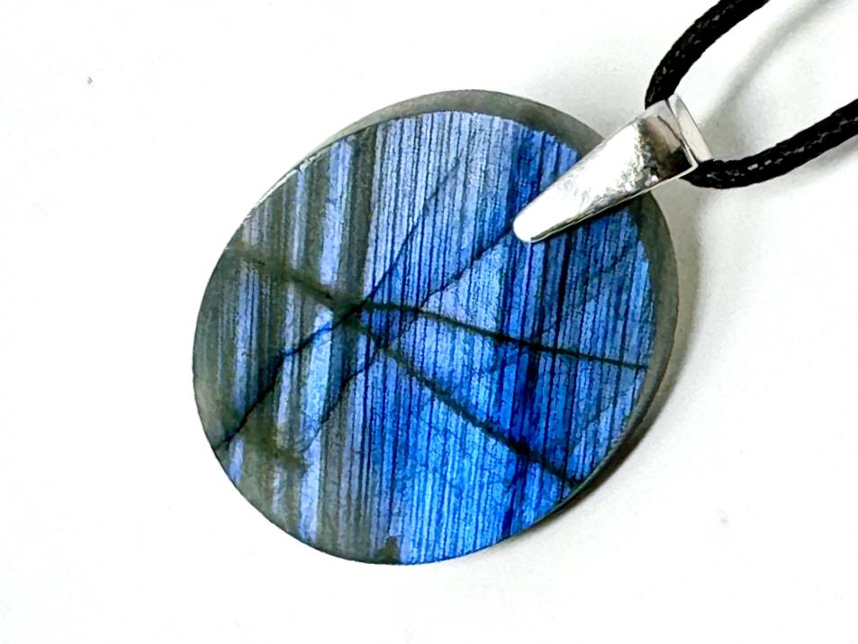 Labradorite Pendant Oval 3.5cm