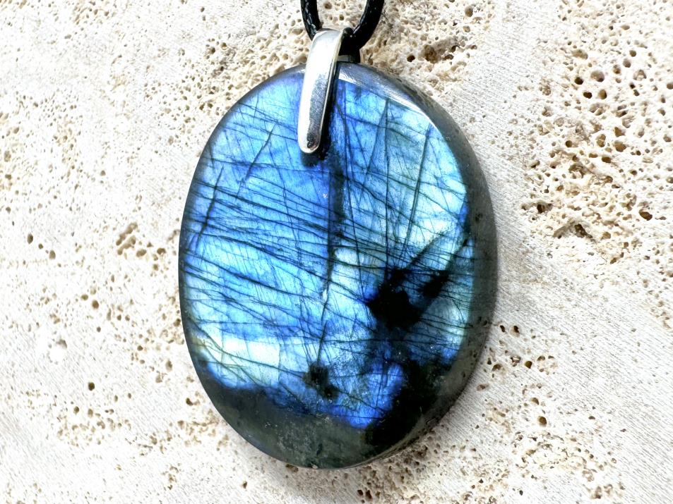 Labradorite Pendant Oval 4.2cm