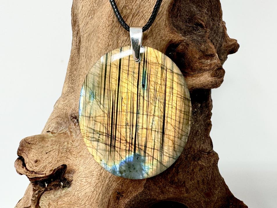 Labradorite Pendant Oval Large 5cm