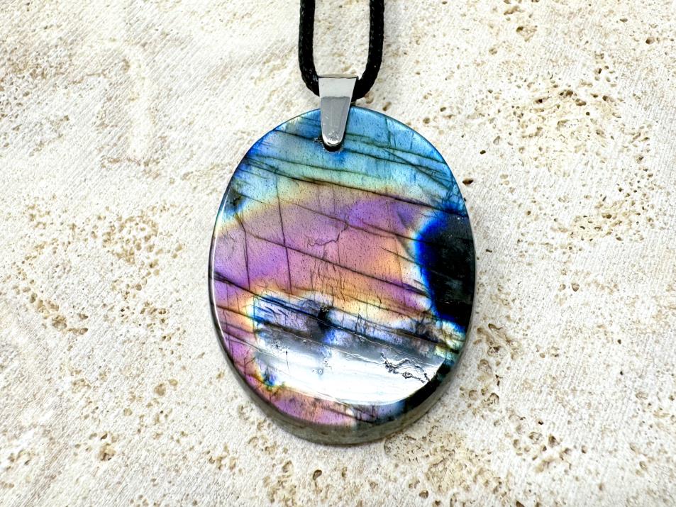 Labradorite Pendant Oval 3.6cm