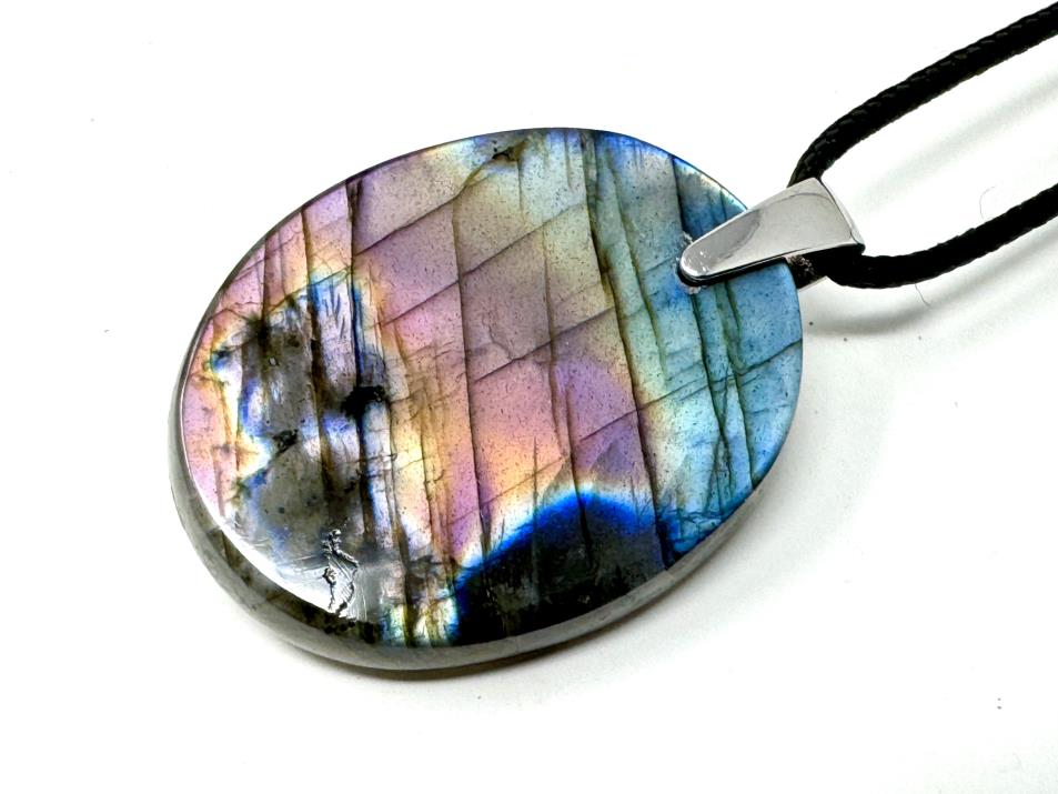 Labradorite Pendant Oval 3.6cm