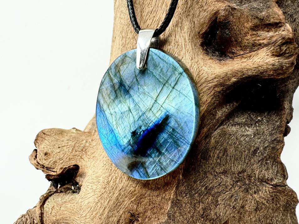 Labradorite Pendant Oval 3.7cm