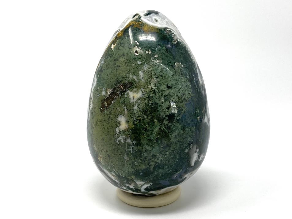 Druzy Moss Agate Crystal Egg Large 15.5cm