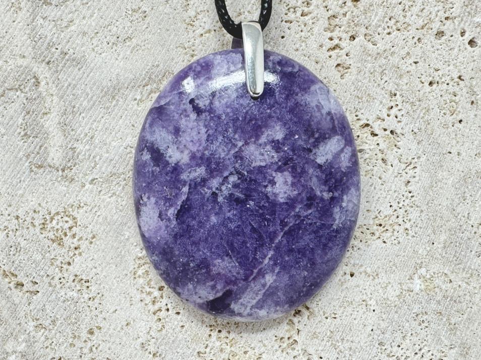 Lepidolite Pendant Oval 4.5cm