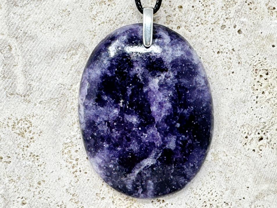 Lepidolite Pendant Oval 5.5cm